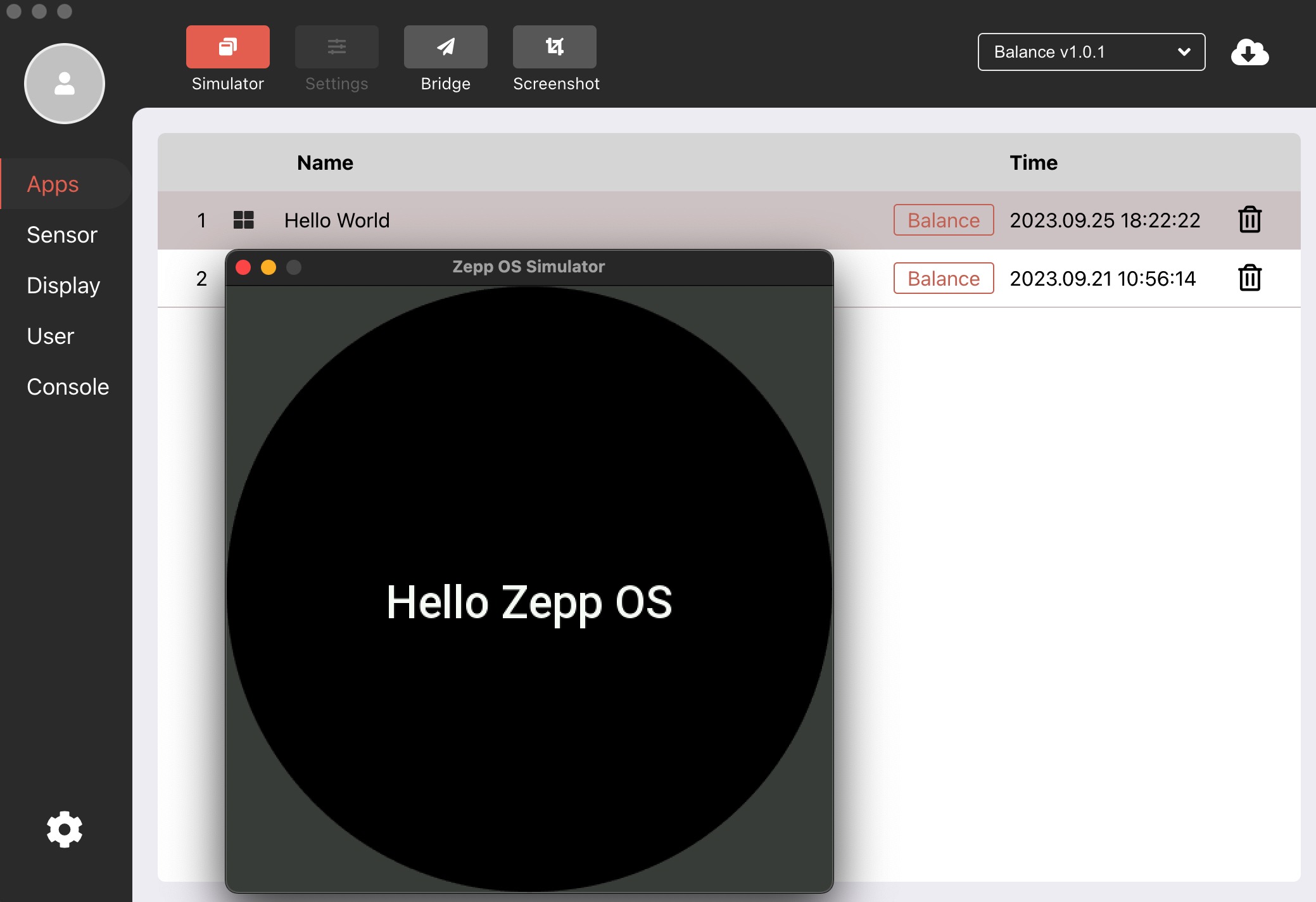 simulator_helloworld